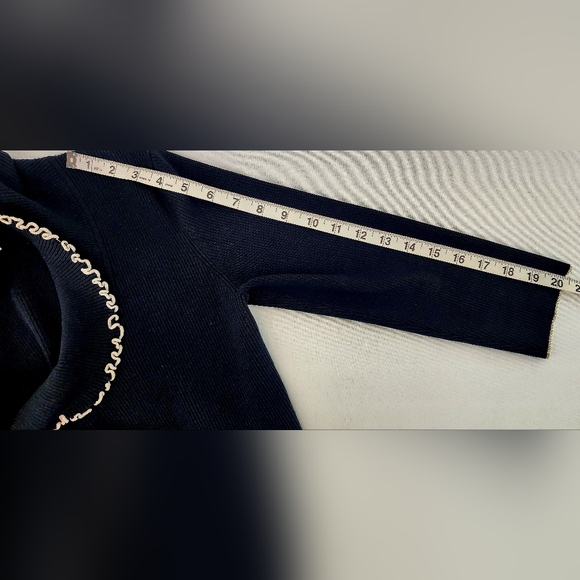 Cache Ribbed Silk/ Knit Top - Picture 7 of 8